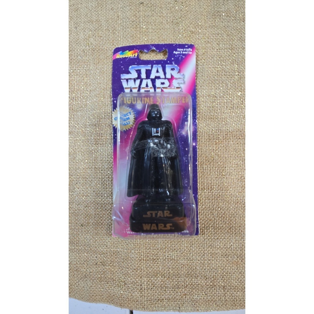 Star Wars Darth Vader Figurine Stamper 1997 Rose Art Vintage New #1676